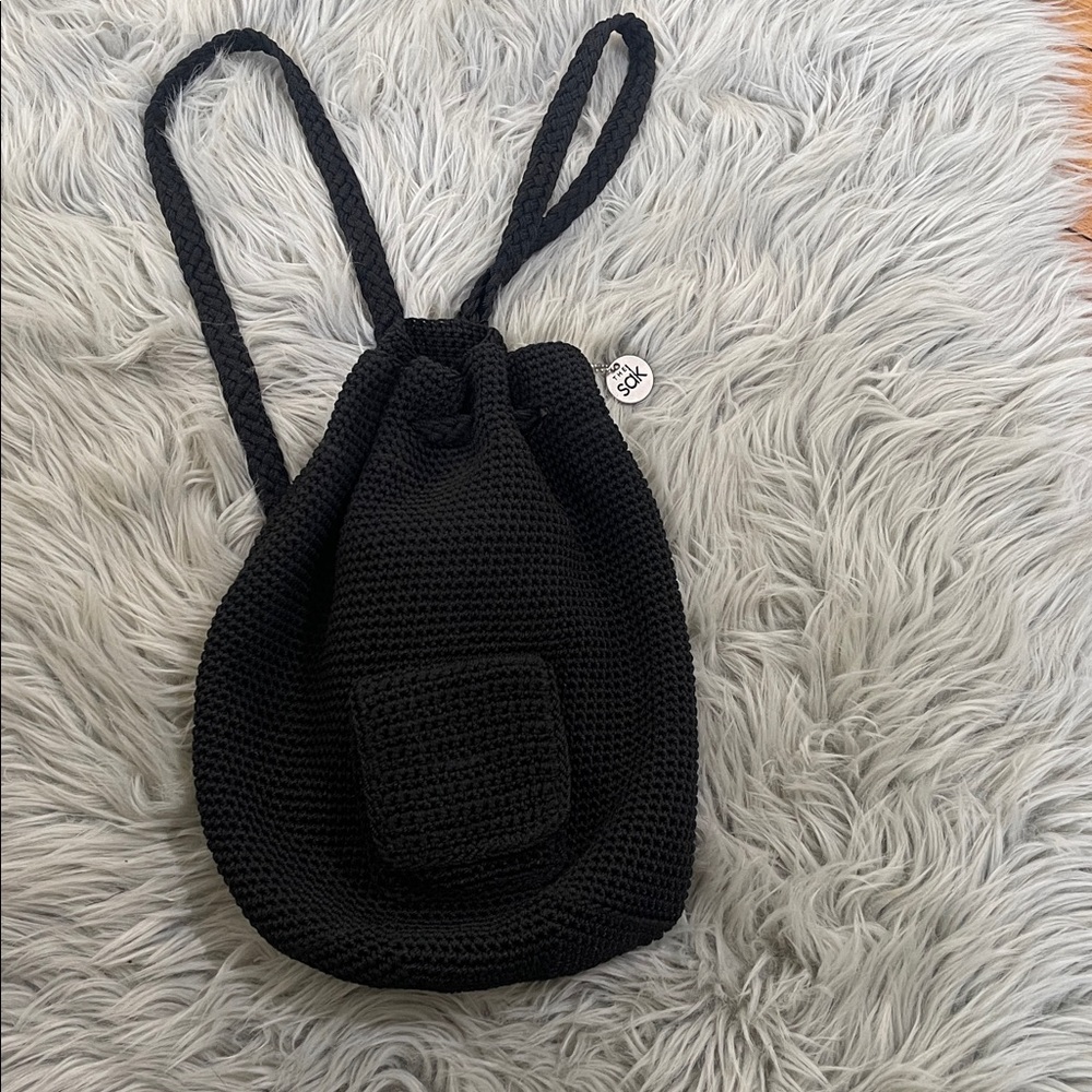 The Sak Black Crochet backpack - Picture 3 of 4
